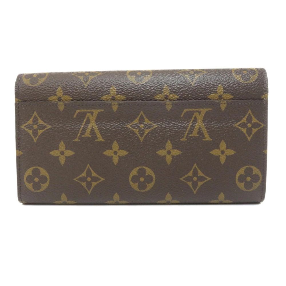 Louis Vuitton Monogram Sarah Portefeuille Long Pink Canvas Fuchsia Wallet